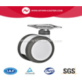 4 Inch Plate Swivel PU And PA Material Medical Twin Caster